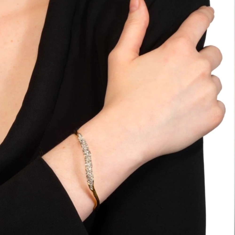 Alexis Bittar Gold Bracelet with Silver Detailing - Picture 6 of 13